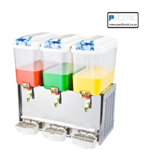 GATTO Triple Tank Refrigerated Juice Dispenser - 12L/tank